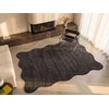 Image de Tapis Tufté 100% Laine - 200 X 290 Cm - Gris Anthracite - 2100g/m² - Merone