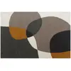 Image de Tapis Tufté 100% Laine Motifs Abstraits - 160 X 230 Cm - Taupe Et Gris - 2400 G/m² - Gualina