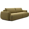 Image de Canapé 4 Places Convertible En Tissu Chenille Vert Olive Monelia