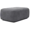 Image de Pouf En Tissu Texturé Gris Anthracite Daviso