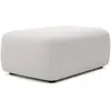 Image de Pouf En Tissu Texturé Beige Daviso