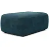 Image de Pouf En Tissu Texturé Bleu Daviso