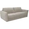 Image de Canapé 4 Places Convertible Express En Tissu Texturé Beige - Couchage 160 Cm - Matelas 16 Cm Mémoire De Forme Gabriza
