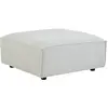 Image de Pouf En Velours Côtelé Beige Ruzolo