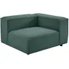 Image de Fauteuil D'Angle Droit En Velours Côtelé Vert Ruzolo