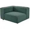 Image de Fauteuil D'Angle Gauche En Velours Côtelé Vert Ruzolo