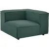 Image de Fauteuil D'Angle En Velours Côtelé Vert Ruzolo