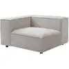 Image de Fauteuil D'Angle Gauche En Tissu Chenille Beige Ruzolo