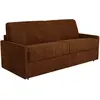 Image de Canapé 4 Places Convertible Express En Tissu Terracotta - Couchage 160 Cm - Matelas 22 Cm Avec Mémoire De Forme Calife