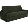 Image de Canapé 4 Places Convertible Express En Tissu Vert Sapin - Couchage 160 Cm - Matelas 14 Cm Calife