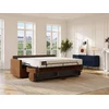 Image de Canapé 2 Places Convertible Express En Tissu Terracotta - Couchage 120 Cm - Matelas 22 Cm Avec Mémoire De Forme Calife