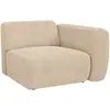 Image de Module Fauteuil D'Angle Droit En Velours Côtelé Fines Côtes Beige Pogni De Maison Céphy