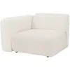 Image de Module Fauteuil D'Angle Gauche En Tissu Bouclette Blanc Pogni De Maison Céphy