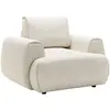 Image de Fauteuil En Tissu Chiné Beige Monelia