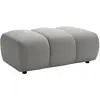 Image de Pouf En Tissu Gris Clair Fridora