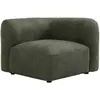 Image de Fauteuil D'Angle En Tissu Bouclette Vert Danepi