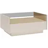 Image de Table Basse Avec 2 Tiroirs Et 1 Niche - Beige Et Naturel Clair - Alivento
