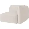 Image de Fauteuil D'Angle Droit En Tissu Chenille Beige Camilio De Maison Céphy