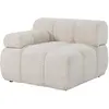 Image de Fauteuil D'Angle Gauche En Tissu Chiné Beige Facivil
