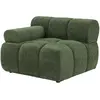 Image de Fauteuil D'Angle Gauche En Tissu Chiné Vert Facivil