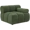Image de Fauteuil D'Angle Droit En Tissu Chiné Vert Facivil