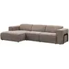 Image de Canapé D'Angle Gauche En Tissu Chiné Taupe Tejami