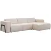 Image de Canapé D'Angle Droit En Tissu Chiné Beige Tejami