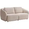 Image de Canapé 2 Places En Tissu Chenille Beige Liruno