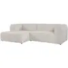 Image de Canapé D'Angle Gauche En Tissu Texturé Beige Rimalo