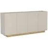 Image de Buffet Avec 4 Portes - Beige Et Naturel Clair - Anarza