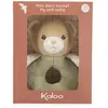 Image de Ourson hochet Kaloo doux, vert - Jouet pour bébé, doudou