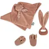 Image de Set cadeau Kaloo Baby - Lapinoo Terracotta Doudou, anneau de dentition et chaussons pour bébé