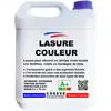 Image de Lasure Bois Couleur - 4x5 L - Codeve Bois - Bleu - Pour La Protection En Couleurs Déco De Votre Bois Neuf Ou Ancien.