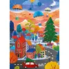 Image de Pieces & Peace Puzzle de Noël 1500 pièces - Nuit de Noël colorée