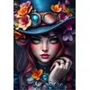 Image de Alipson Puzzle Lady in a Hat 1000 pièces multicolore