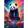 Image de Alipson Puzzle panda coloré - 1000 pièces Jouet Puzzle