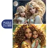 Image de Alipson Puzzle jeu de pose 2 pièces La Lune et le Soleil mère fille