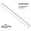 Image de Graphoplex - Règle Transparente 1 Biseau + Bosselage 40 Cm