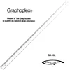 Image de Graphoplex - Règle Transparente 1 Biseau + Bosselage 100 Cm