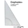 Image de Graphoplex - Equerre/rapporteur 60° Graduations En Degrés Bords Droits