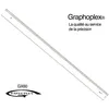Image de Graphoplex - Règle Transparente 1 Biseau + Bosselage 60 Cm
