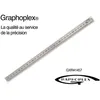 Image de Graphoplex - Réglet Acier Flexible Double Face Ép 0,5mm L 13mm L 30cm