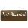 Image de PANCARTE bois naturel Just Married 35cm