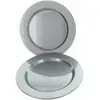 Image de Paquet de 6 Assiettes rondes plastique Maje 26cm, Grises