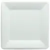 Image de Lot de 25 petites Assiettes 100% biodégradables compostables Carrées blanches 16cm