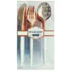 Image de Boite mÃ©nagÃ¨re GOURMET 24 couverts plastique design, blanc/Rose Gold