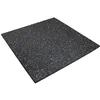 Image de Dalle Antivibratoire Noire 60 X 60 X 1 Cm   Caoutchouc Recyclé   Antidérapante Et Isolante Acoustique   Pour Réduction Des Vibrations   Id Mat