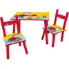 Image de T'CHOUPI Table rectangulaire 41,5 x 61 x 42 cm + 2 chaises 49,5 x 31 x 31,5 cm