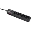 Image de Infosec S4 Black Line II, 175 J, 4 sorties AC, type F, 250 V, 50 Hz, 10 A