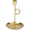 Image de Bougeoir Loopy métal OR sur socle 16,5cm